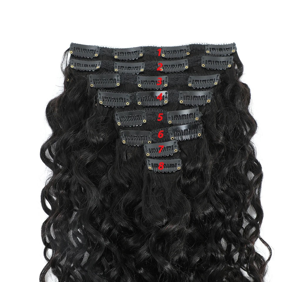 Doczepiane włosy naturalne, br – Seamless Clip In Hair Extensions Human Hair recenzja i cena