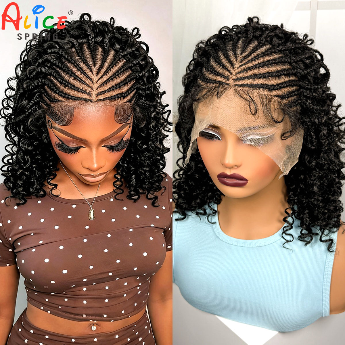 Peruki syntetyczne z naturalny – Synthetic Braided Wigs For Black Women recenzja i cena