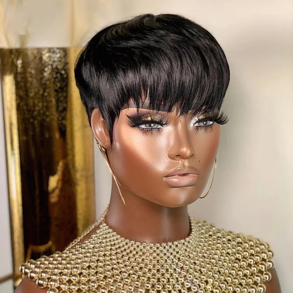 Krótkie peruki z naturalnych w – Short Pixie Cut Wig Human Hair Cheap recenzja i cena