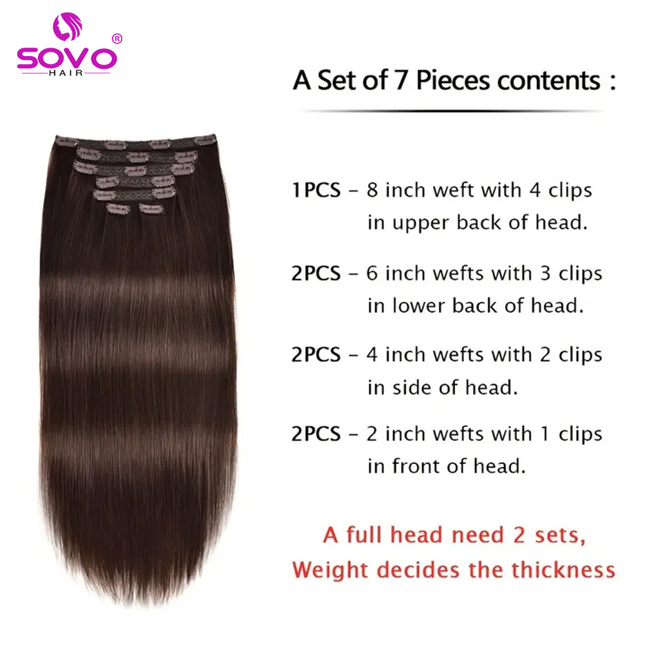 Doczepiane włosy doczepiane 10 – Seamless Clip In Hair Extensions Human Hair recenzja i cena